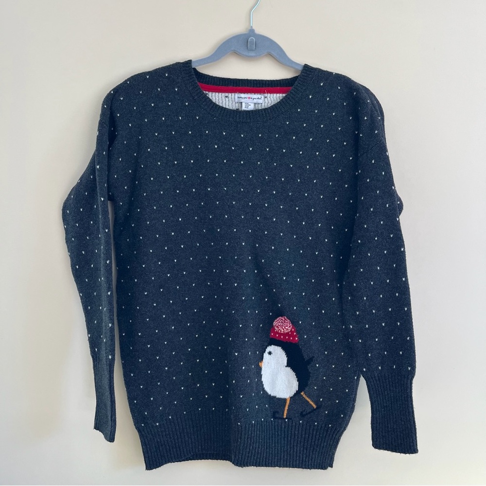 Wearing your heart ❤️ on your sleeve penguin sweater